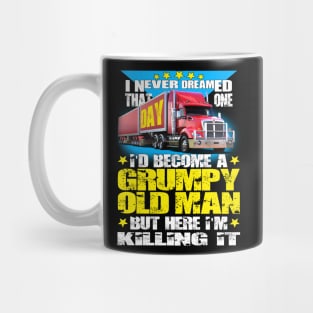 Truck Driver Grumpy Old Man Mug